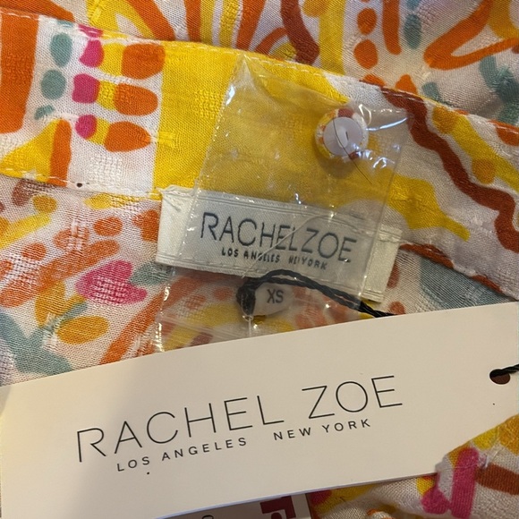 NWT Rachel Zoe Women’s Extra Small Waist Tie Blouse Smocked Dolman Sleeve - Picture 7 of 8